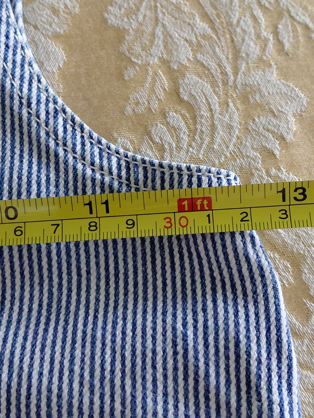 Vintage Polo Jeans Co Ralph Lauren Toddler Overalls 4T Striped RL Flag Patch - Picture 11 of 12